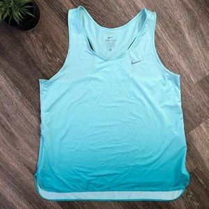 Nike Dri-Fit Ombré Blue Tank Top Size M